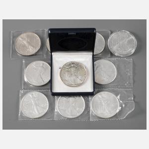 Konvolut One-US-Dollar Liberty