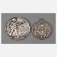 Zwei Schützenmedaillen Gera111