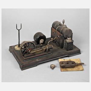 Doll liegende Dampfmaschine mit Dynamo