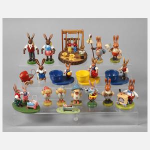 Österliche Aufstellfiguren Erzgebirge