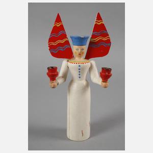 Paar Lichterfiguren Erzgebirge