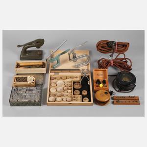 Konvolut Uhrmacherwerkzeug