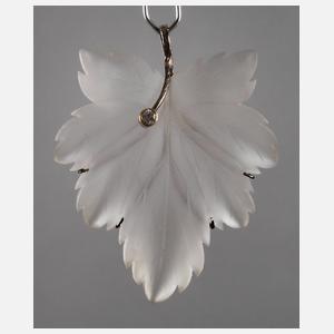 Anhänger mit Bergkristall und Brillant