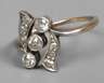 Damenring mit Diamanten