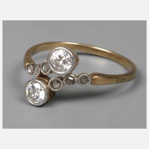 Damenring mit Diamanten