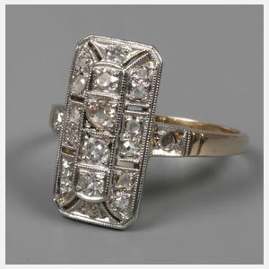 Damenring mit Diamanten