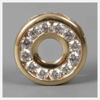 Anhänger mit Brillanten von ca. 1,2 ct111