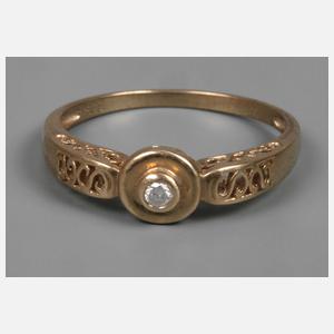 Damenring mit Brillant