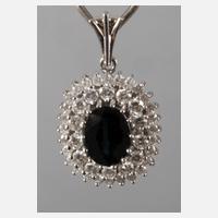 Anhänger mit Saphir und Brillanten111