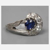Diamantring mit Saphir111