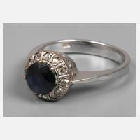 Damenring mit Saphir111
