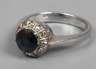 Damenring mit Saphir
