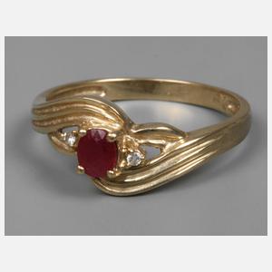Damenring mit Rubin