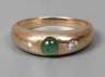 Damenring mit Smaragd und Brillanten