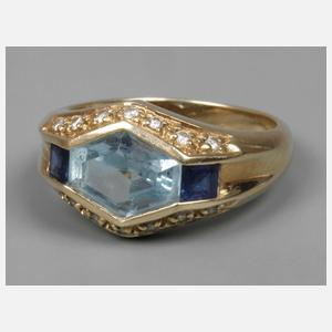 Damenring mit Steinbesatz