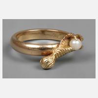 Damenring mit Perle111