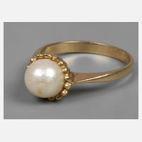 Damenring mit Perle111