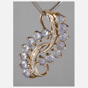 Anhänger mit Tansaniten