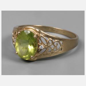 Damenring mit Peridot