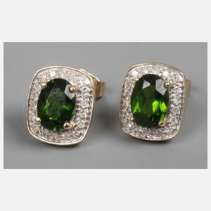 Paar Ohrstecker mit Diamanten