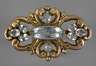 Historismusbrosche mit Aquamarinen