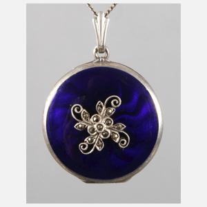 Feines Emailmedaillon