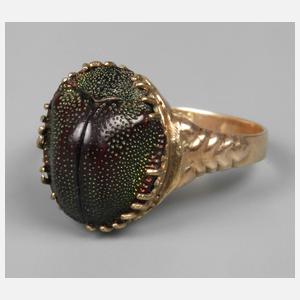 Damenring mit Skarabäus