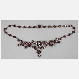 Florales Granatcollier