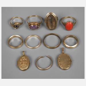 Konvolut Goldschmuck