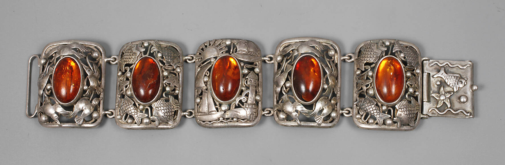 Georg Kramer Armband mit Bernsteinen