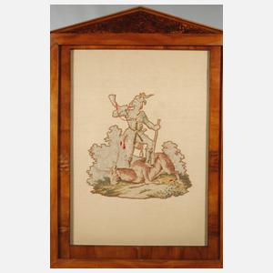 Ofenschirm Biedermeier