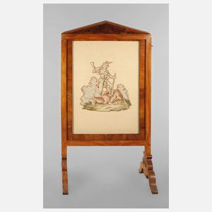 Ofenschirm Biedermeier