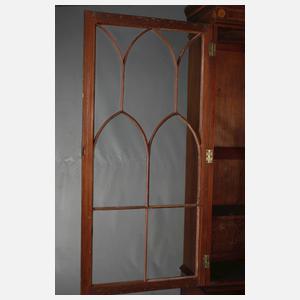 Sekretär mit Vitrinenaufsatz