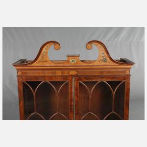 Sekretär mit Vitrinenaufsatz