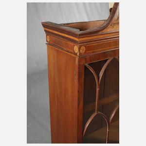 Sekretär mit Vitrinenaufsatz