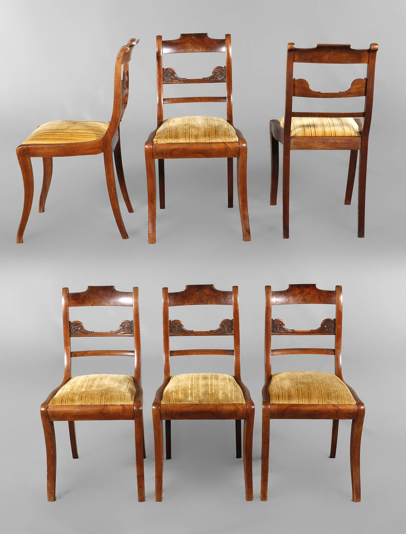 Sechs Stühle Spätbiedermeier