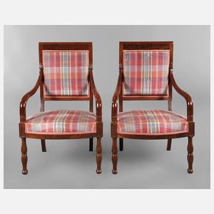 Paar Biedermeiersessel