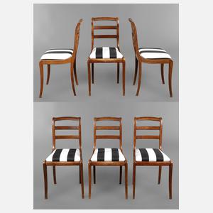 Sechs Stühle Spätbiedermeier