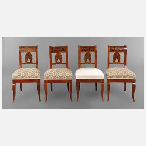 Vier Biedermeierstühle