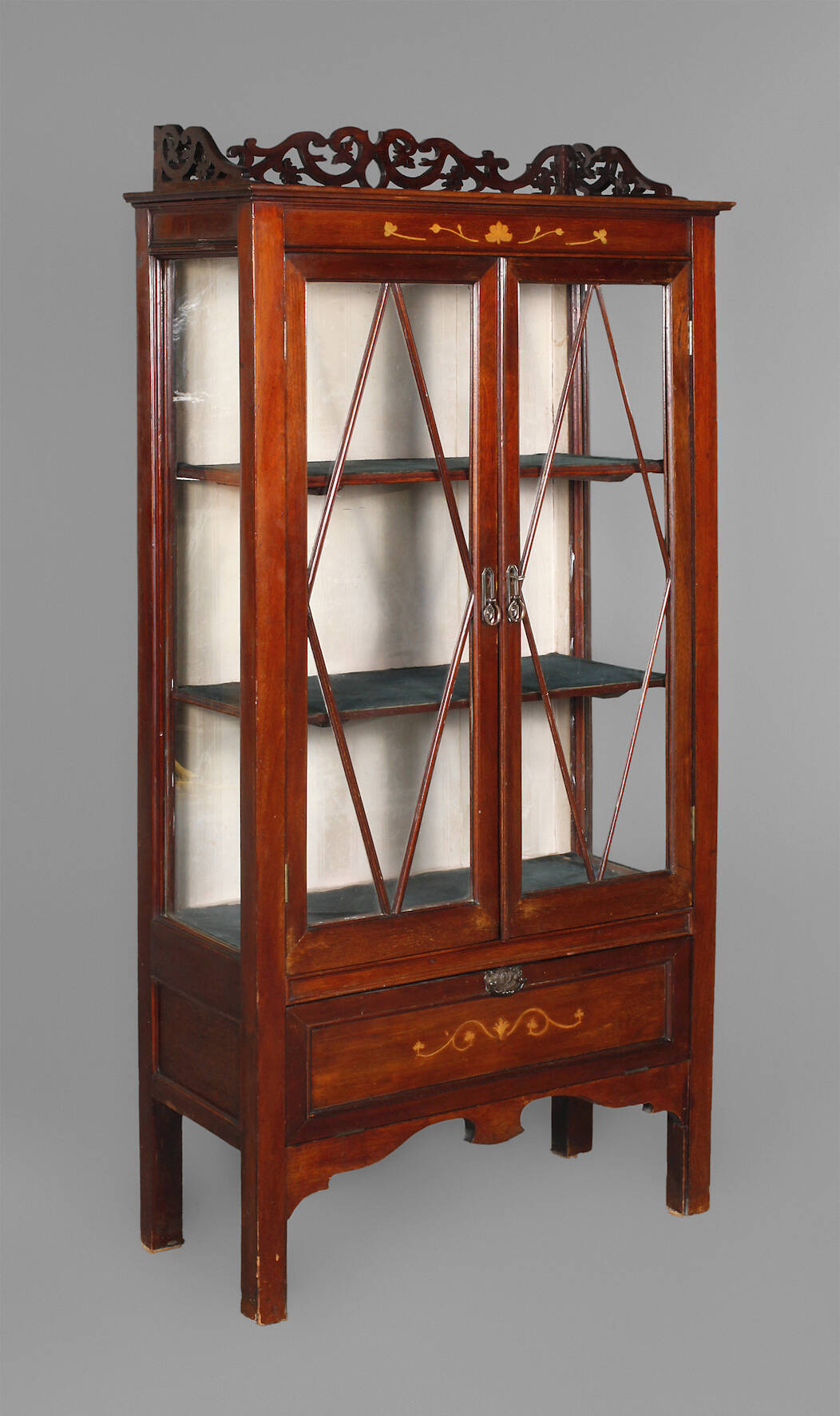 Kleine Büchervitrine Jugendstil