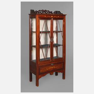 Kleine Büchervitrine Jugendstil