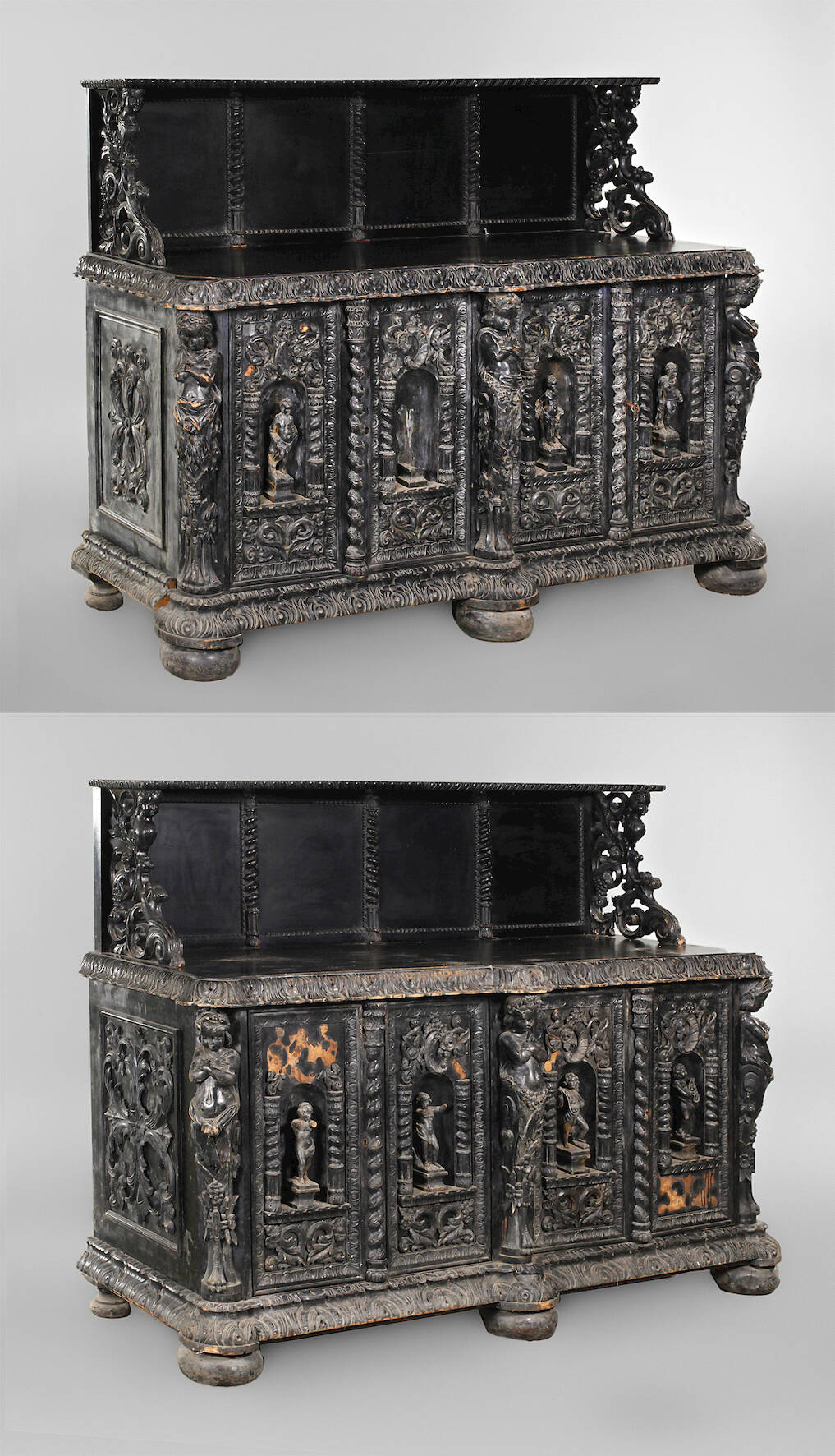 Paar prächtige Anrichten im Renaissancestil