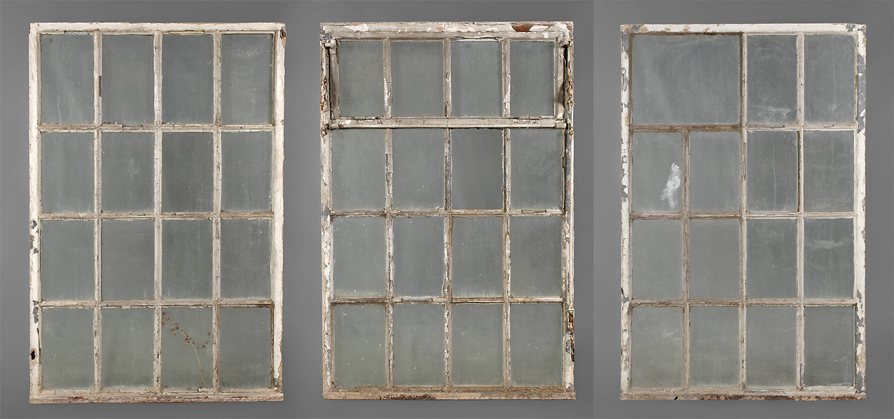 Drei Industriefenster