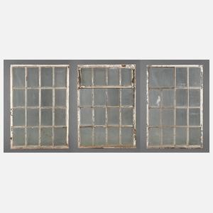 Drei Industriefenster