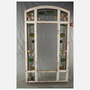 Paar Bleiglasfenster Jugendstil