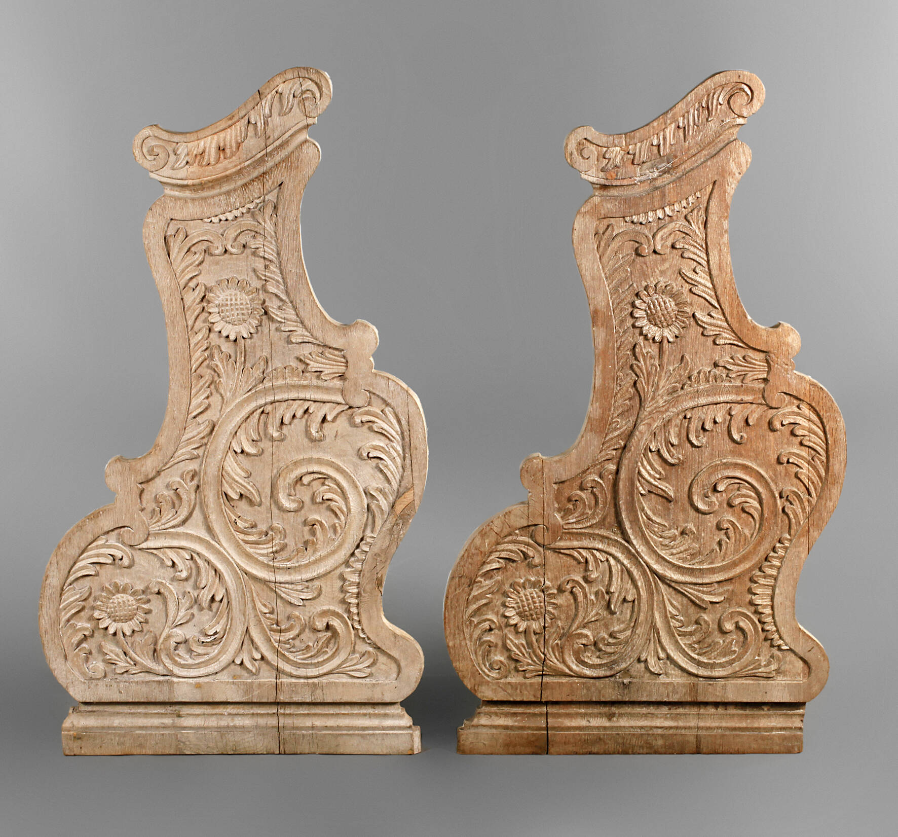 Zwei barocke Bankwangen