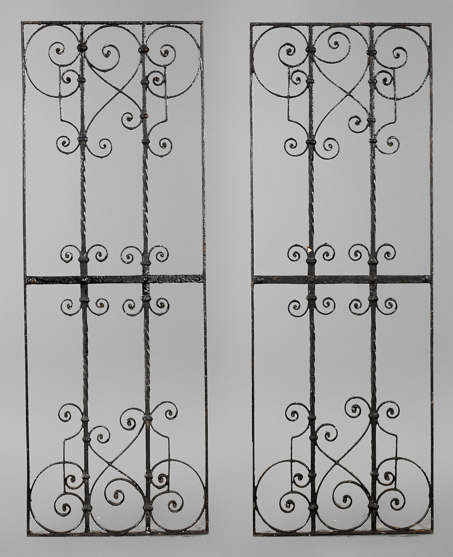 Paar Ziergitter Schmiedeeisen