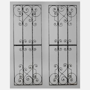 Paar Ziergitter Schmiedeeisen