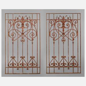 Paar Gitter Schmiedeeisen