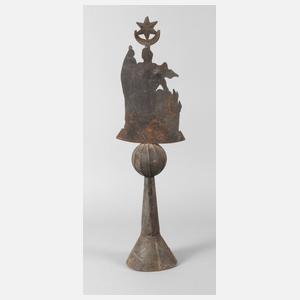 Turmspitze mit "Mondschein"